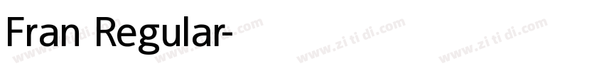 Fran Regular字体转换
